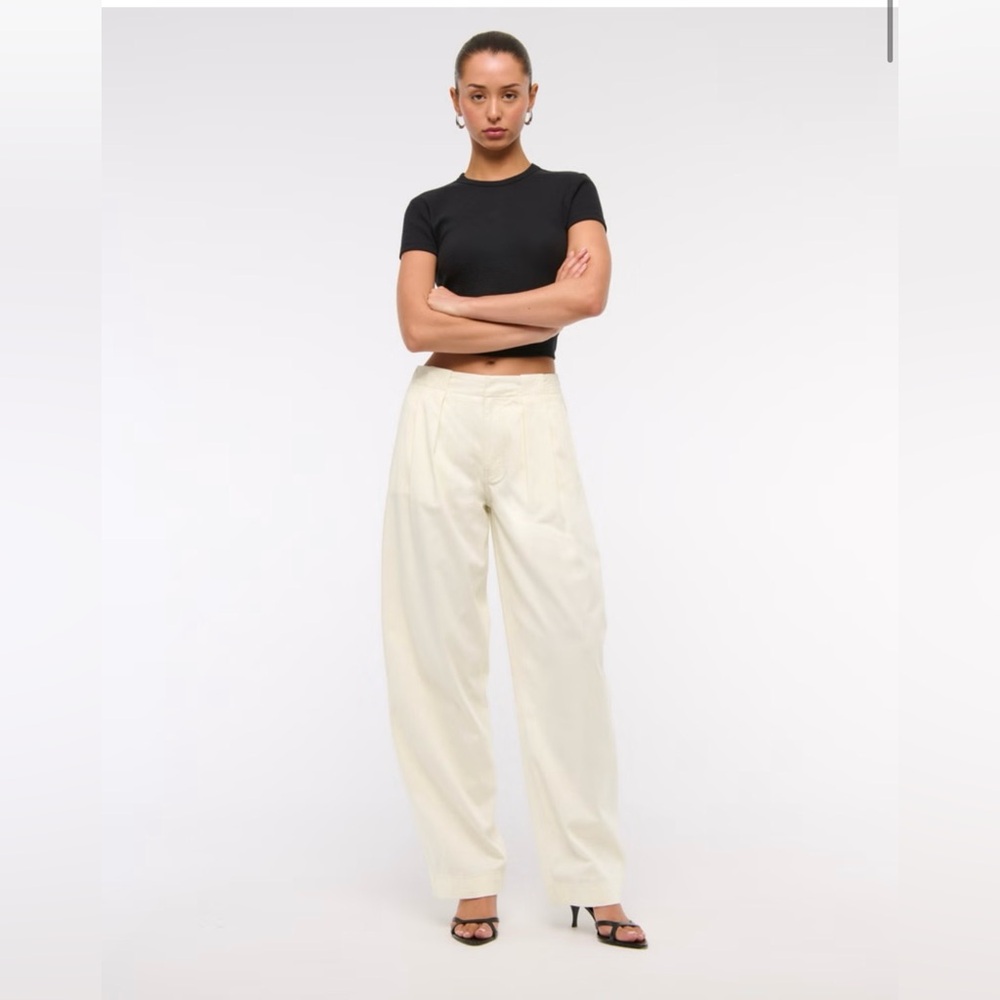 Abercrombie & fitch Mid Rise Barrel Pant